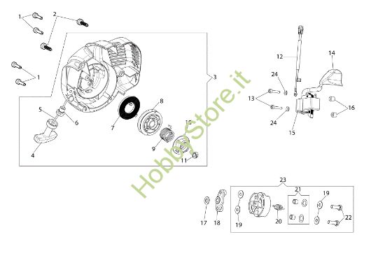 Picture of Avviamento TGS 2470 P Tagliasiepi