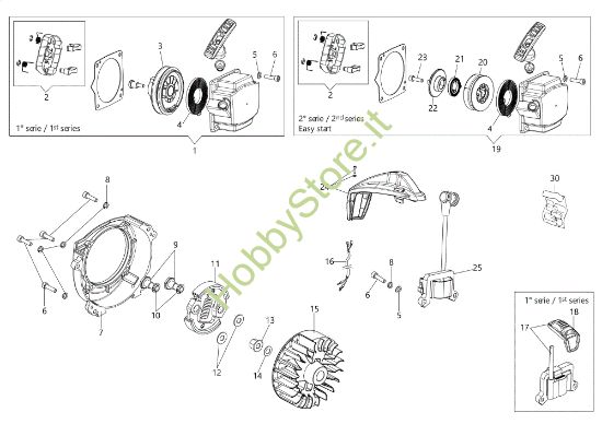 Picture of Avviamento e frizione DSH 4000 BP Decespugliatore