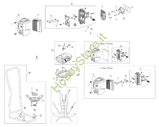 Picture of Serbatoio / Telaio (Alto) DSH 4000 BP Decespugliatore