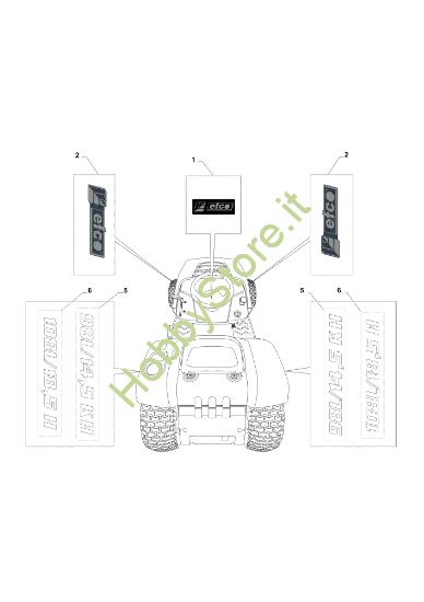 Picture of Etichette (2/2) EF 98L/14,5 K H Cat. 2019 Trattorino