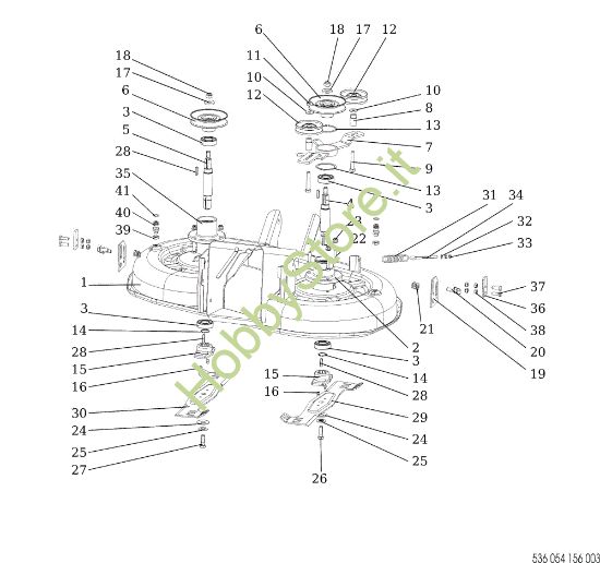 Picture of Piatto di taglio (1/2) EF 92/16KH (K1600AVD) Cat.2019 Trattorino