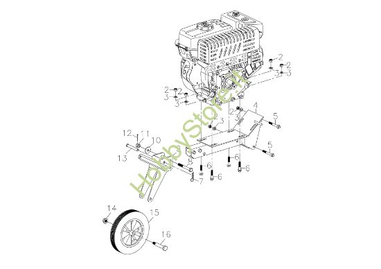 Picture of Ruotino MZ 2098 RKS (K800 HC - EURO5) Motozappa