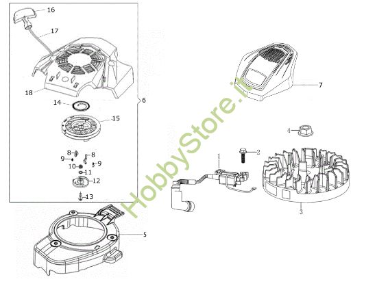 Picture of Avviamento LR 44 TK COMFORT PLUS (K605) EURO 5 Rasaerba