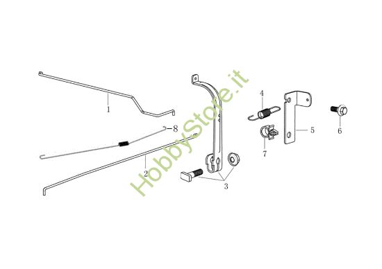 Picture of Leve di controllo LR 48 TK COMFORT PLUS (K605) EURO 5 Rasaerba
