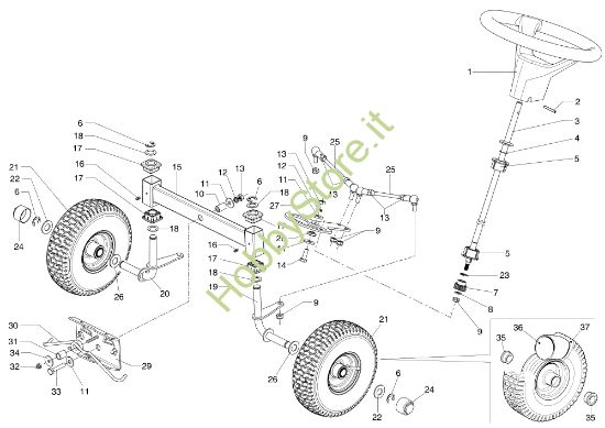 Picture of Sterzo ZEPHYR 72/12,5 K H (3in1) (K1250) EURO 5 Trattorino