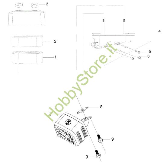Picture of Filtro aria ZEPHYR 72/12,5 K H (3in1) (K1250) EURO 5 Trattorino