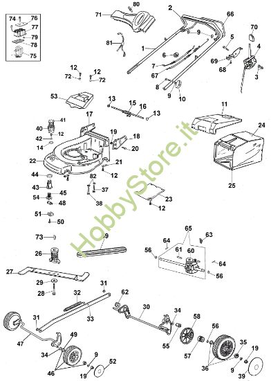 Picture of Esploso completo AR 48 TBXE Rasaerba