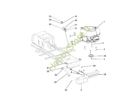 Picture of Motore EF 106/16 KH (K1600AVD - EURO5) Cat. 2019 Trattorino