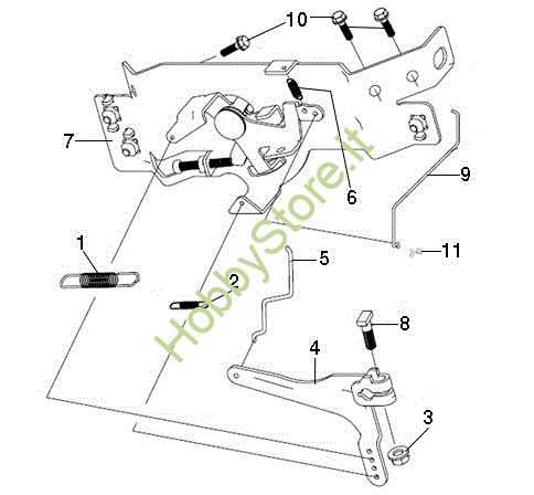 Picture of Leve di controllo EF 106/24 KH (K2400AVD V-twin - EURO5) Cat. 2019 Trattorino