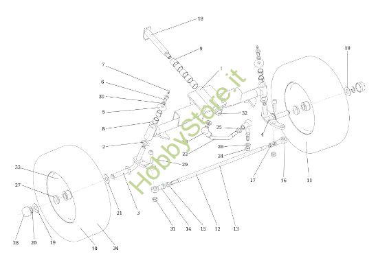 Picture of Assale anteriore TUAREG 92 EVO (K2400AVD V-Twin - EURO5) Cat.2019 Trattorino
