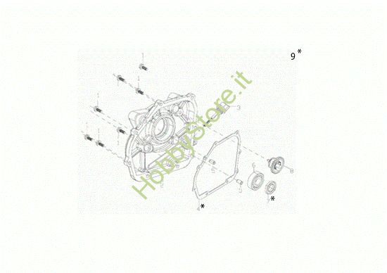 Picture of Coperchio basamento MZ 2055 K Motozappa