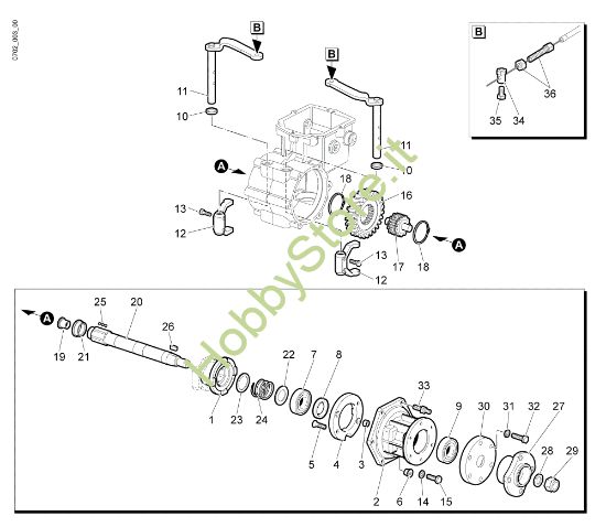 Picture of Ingranaggi (Cambio) (2/2) DR 65 (K1100 H) Trinciasarmenti