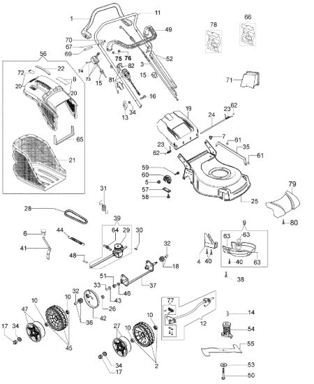 Picture of Esploso completo LR 48 TKE COMFORT PLUS (K655LI) EURO 5 Rasaerba