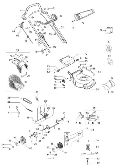 Picture of Esploso completo LR 53 TKE COMFORT PLUS (K655LI) EURO 5 Rasaerba