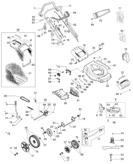 Picture of Esploso LR 53 TKE ALL ROAD PLUS 4 (K655LI) EURO 5 Rasaerba