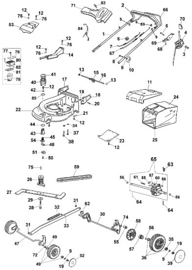 Picture of Esploso completo AR 53 TBXE Rasaerba