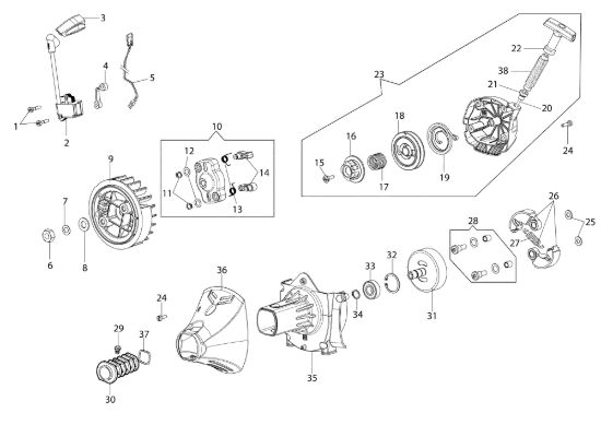 Picture of Avviamento completo DSF 5500 Decespugliatore