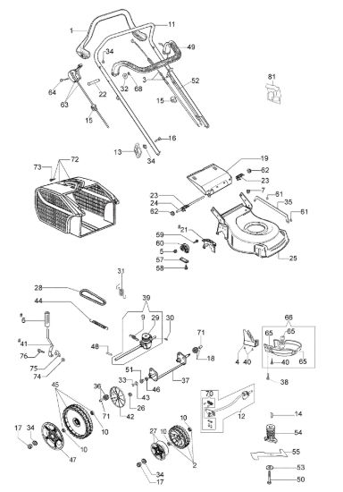 Picture of Esploso completo LH 53 TK Rasaerba
