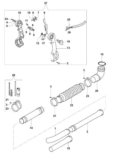 Picture of Tubo di lancio SA 2062 Soffiatore