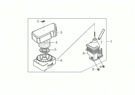 Picture of Filtro aria MOTORE K800 H (EURO 5) Motore