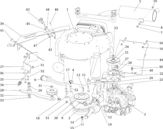 Picture of Motore TUAREG 92 EVO (K2400AVD V-Twin - EURO5) Cat.2022 Trattorino