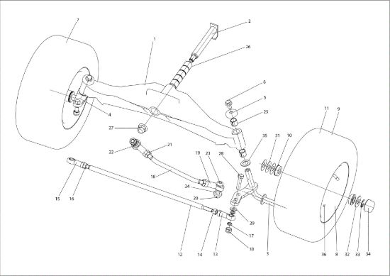 Picture of Assale anteriore TUAREG 92 EVO (K2400AVD V-Twin - EURO5) Cat.2022 Trattorino