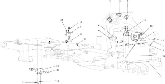 Picture of Parti elettriche TUAREG 92 EVO (K2400AVD V-Twin - EURO5) Cat.2022 Trattorino