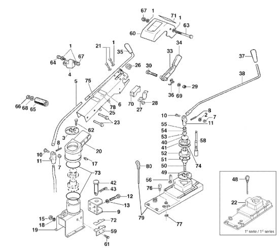 Picture of Piantone e impedimenti 417 S Motocoltivatore