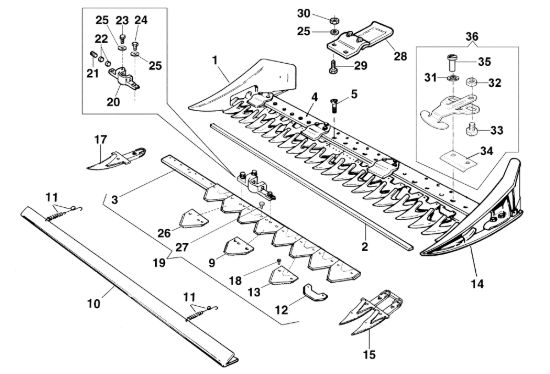 Picture of Barra falciante semifitta 69229084/69229085/69229086/69229087 417 S Motocoltivatore
