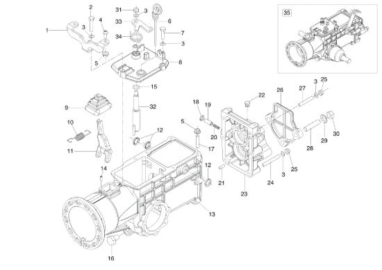 Picture of Scatola cambio 407 S Motocoltivatore