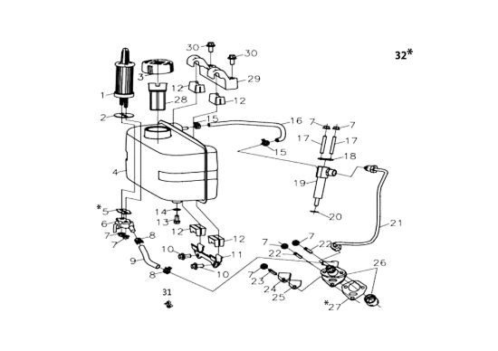 Picture of Serbatoio MOTORE K7000 HD - conico e cilindrico / conical and cylindrical Motore