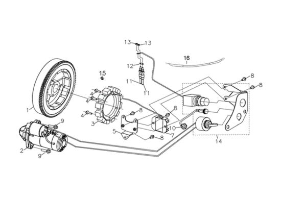 Picture of Impianto elettrico MOTORE K7000 HD - conico e cilindrico / conical and cylindrical Motore