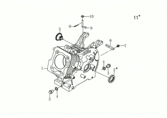 Picture of Basamento MOTORE K900 H Motore