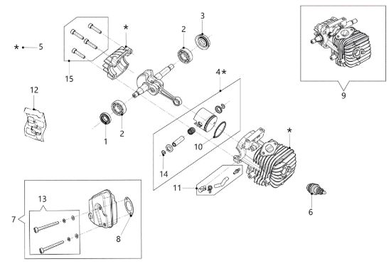 Picture of Motore MTTH 2400 Motosega