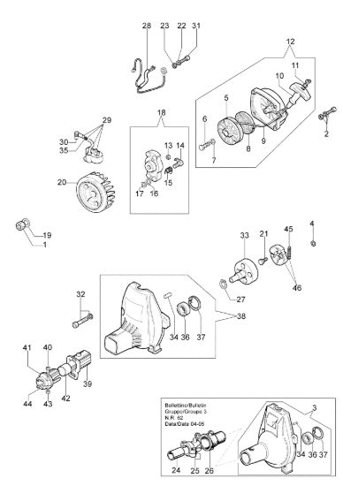 Picture of Avviamento e frizione 8460 IC Decespugliatore