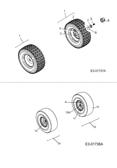 Picture of Ruote FORMULA 107 H Trattorino