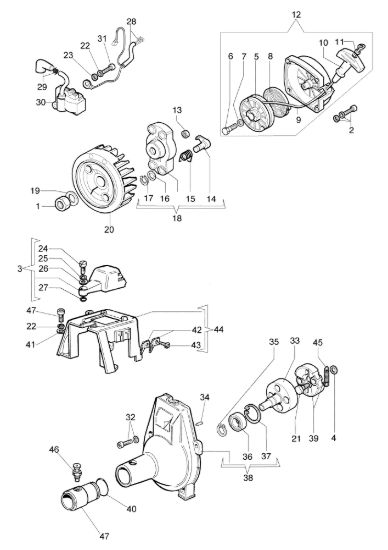 Picture of Avviamento e frizione 8465 Decespugliatore