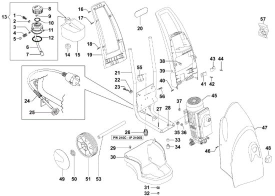 Picture of Carcassa IP 2100 S Idropulitrice