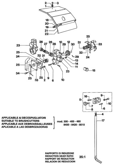 Picture of Esploso completo CULTIVATOR  coltivatore