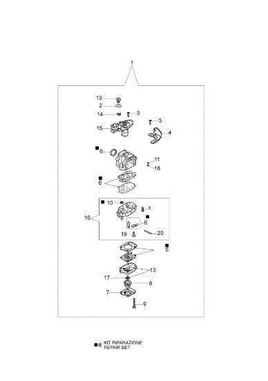 Picture of Carburatore WYK-231 8465 Ergo Decespugliatore
