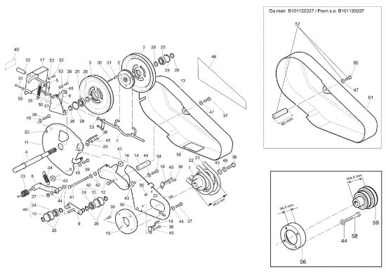 Picture of Trasmissione MZ 2600 R (EN709) Motozappa