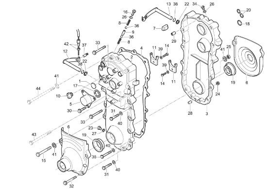 Picture of Scatola cambio MZ 2600 R (EN709) Motozappa