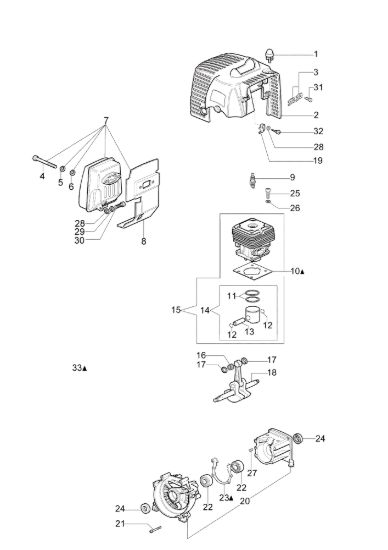 Picture of Motore STARK 37 IC Decespugliatore