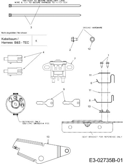 Picture of Schema elettrico FORMULA 97/13,5 T Cat.2007 Trattorino