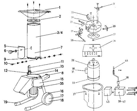 Picture of Esploso BT 2400 E Biotrituratore