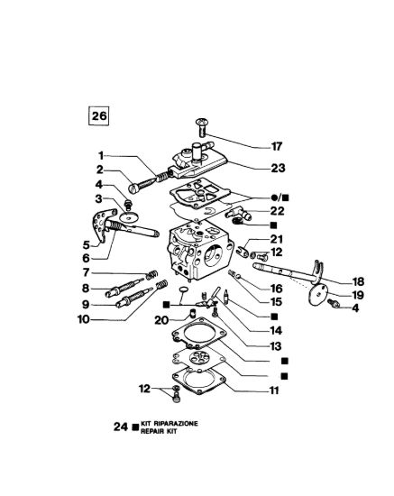 Picture of Carburatore WT-162A 138 Motosega