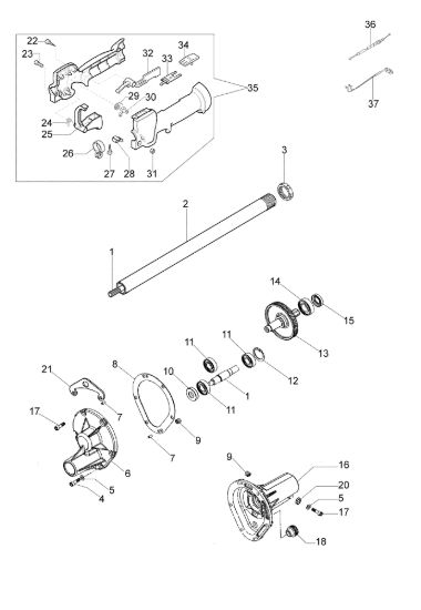Picture of Riduttore e impugnatura SO 2550 Scuotitore a pettine