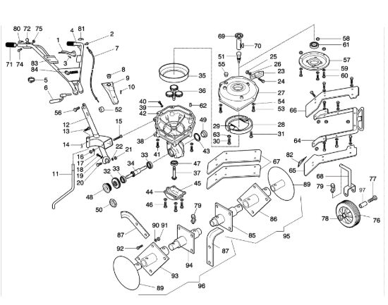 Picture of Esploso completo 100 Motozappa