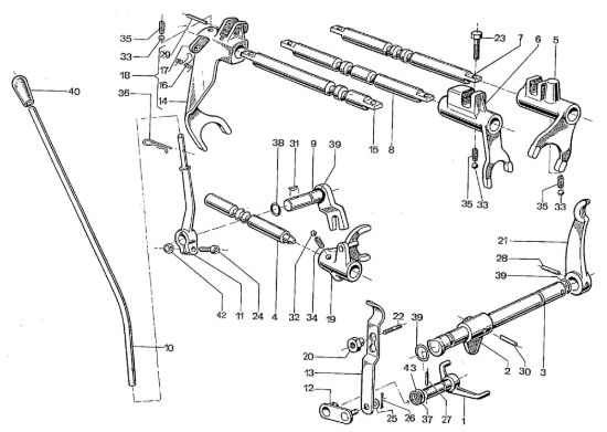 Picture of Comandi interni 700-800 Motocoltivatore