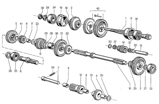 Picture of Ingranaggi (Cambio) 700-800 Motocoltivatore
